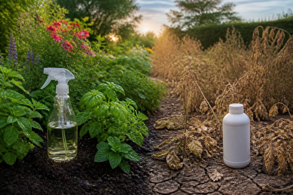 découvrez comment choisir entre un désherbant naturel ou chimique pour un jardin sain et efficace. conseils pratiques pour éliminer les mauvaises herbes tout en protégeant votre environnement.