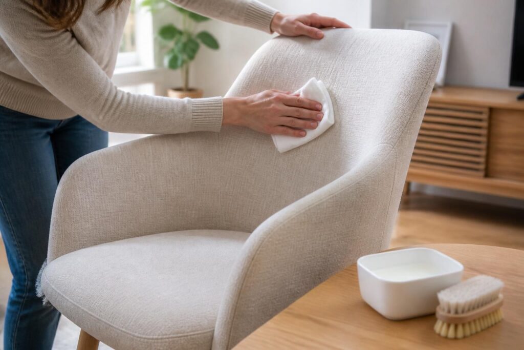 découvrez des astuces efficaces et douces pour nettoyer une chaise en tissu non déhoussable sans l’abîmer, en préservant son tissu et sa couleur.