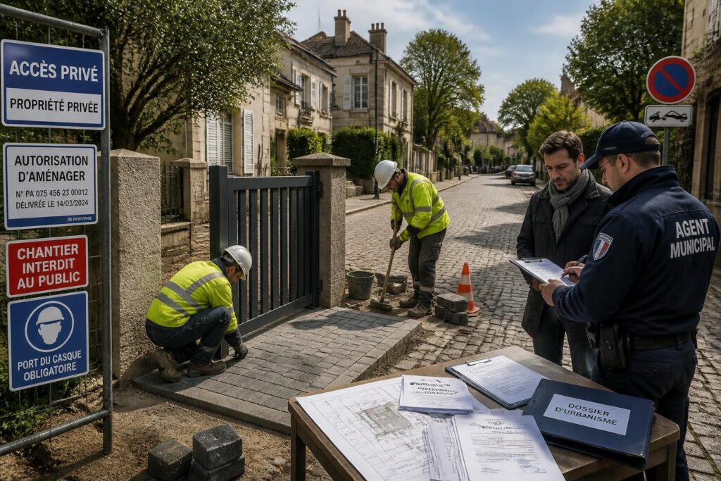découvrez les démarches et autorisations indispensables pour créer un accès de propriété privée sur la voie publique en toute légalité.