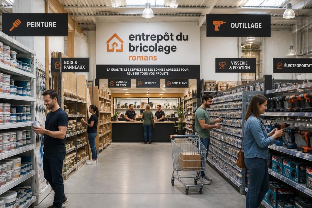découvrez les meilleures adresses et services de l'entrepôt du bricolage à romans pour réussir tous vos projets de bricolage facilement et efficacement.