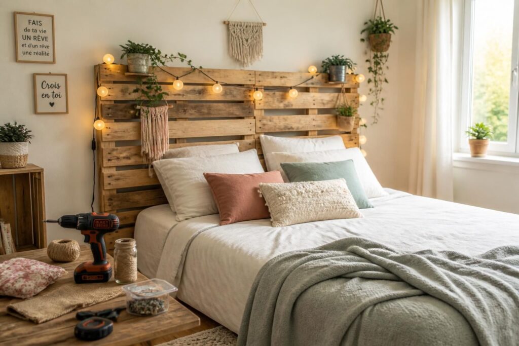apprenez à créer une tête de lit unique et personnalisée pour votre chambre à petit prix grâce à nos conseils diy simples et économiques.