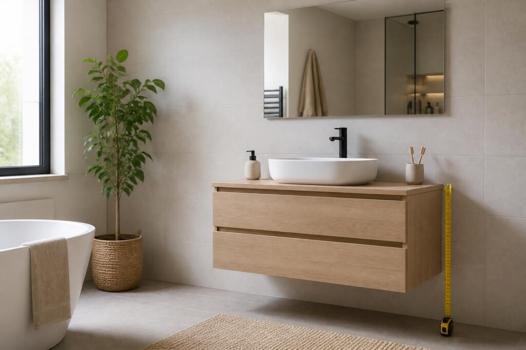 découvrez les hauteurs standards pour un meuble vasque à poser et aménagez une salle de bain pratique et ergonomique.