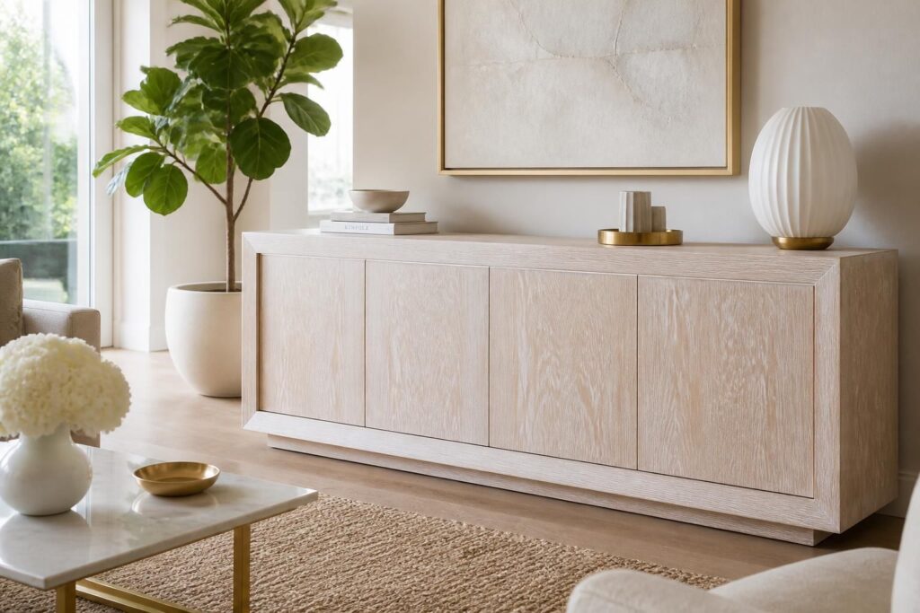 découvrez nos meubles cérusés blancs qui apportent une touche élégante et lumineuse à votre intérieur, alliant charme naturel et style contemporain.
