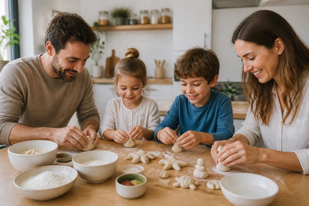découvrez une recette simple et rapide de pâte à sel parfaite pour des activités manuelles en famille. amusez-vous à créer des œuvres uniques tout en partageant de bons moments ensemble.