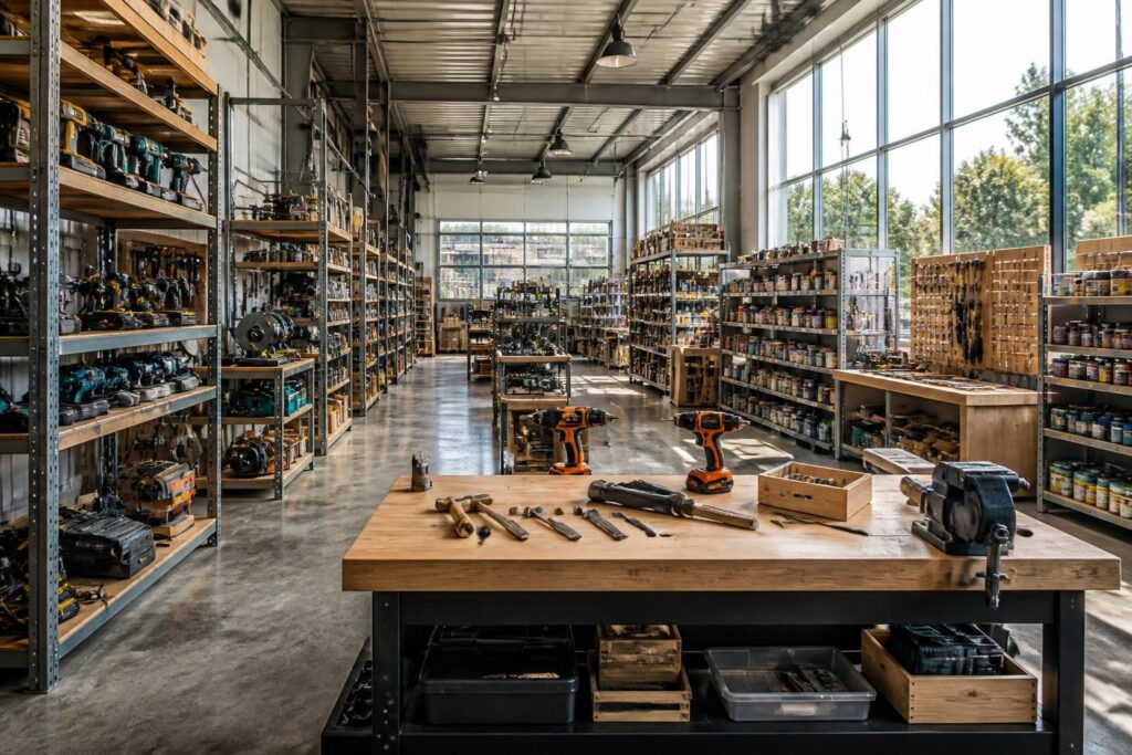 l’entrepot du bricolage à draguignan vous propose une large gamme d’outils et matériaux pour équiper votre atelier malin, alliant qualité et prix compétitifs.