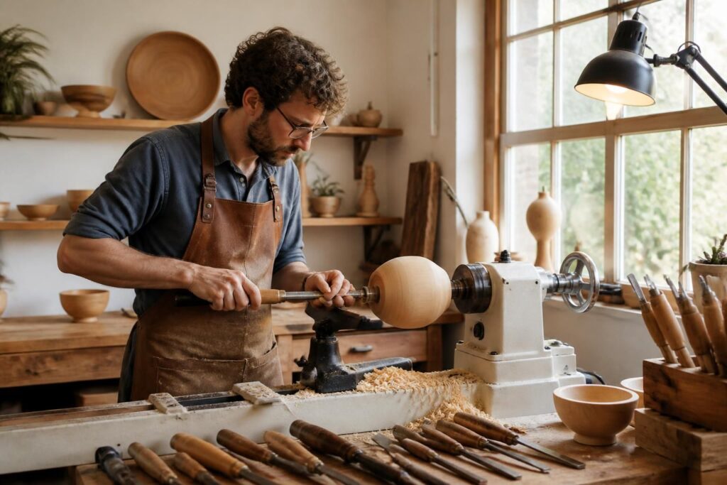 découvrez comment utiliser une tourneuse à bois pour créer facilement des objets déco uniques et personnalisés. guide pratique pour tous les niveaux.