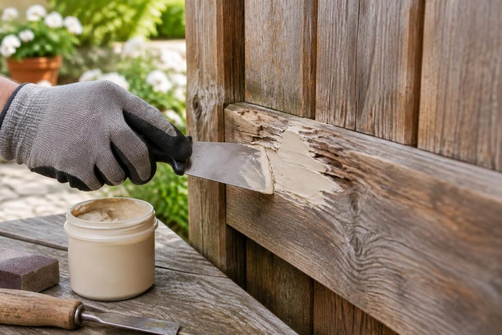 découvrez comment choisir un mastic pour bois extérieur, reboucher fissures et trous, puis restaurer durablement vos surfaces abîmées.