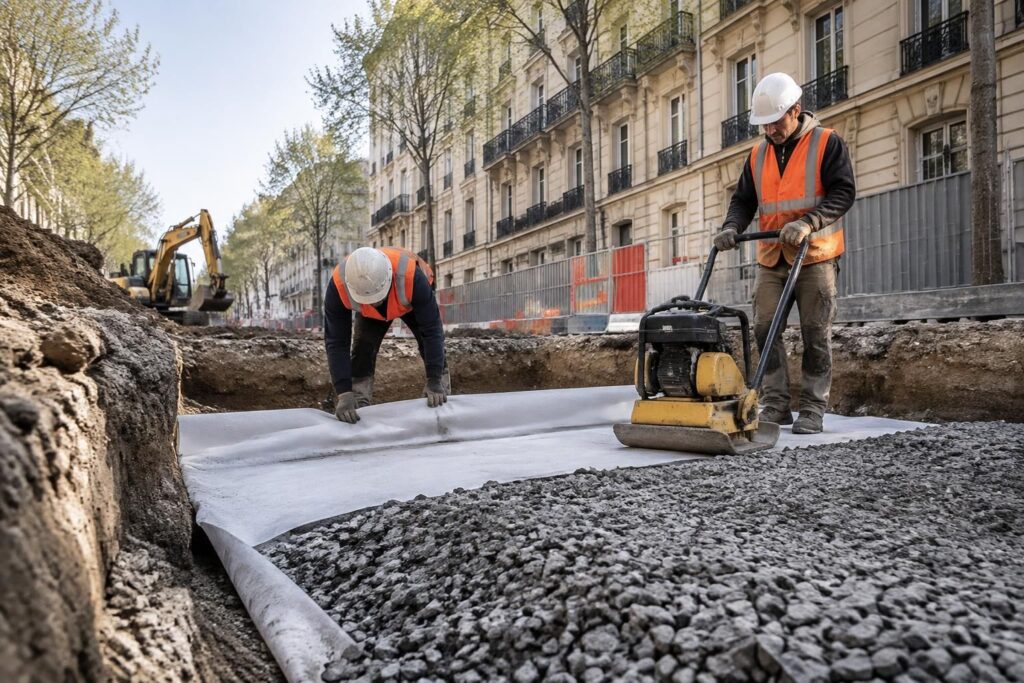 découvrez les techniques de stabilisation des sols par géotextile à paris et leurs avantages : meilleure portance, drainage efficace et durabilité.